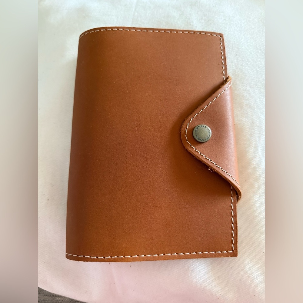 Portland Leather Medium Snap Leather Journal Honey